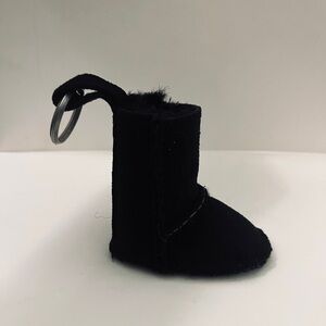 Cute Black Mini UGG suede Boot Keychain purse Charm